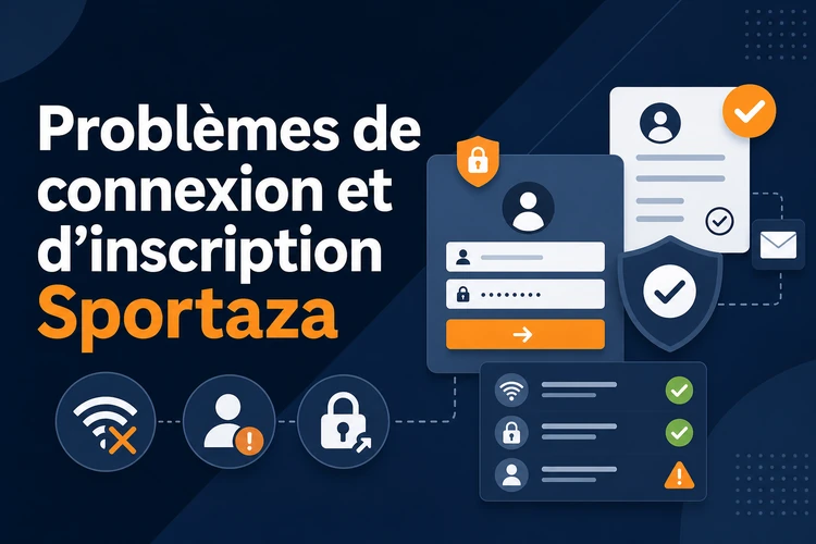 Problèmes de connexion et d'inscription Sportaza: solutions