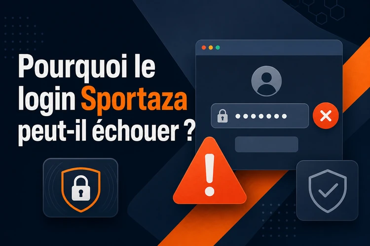 Pourquoi le login Sportaza peut-il échouer ?